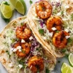 Shrimp Tacos with Cilantro Lime Slaw Recipe