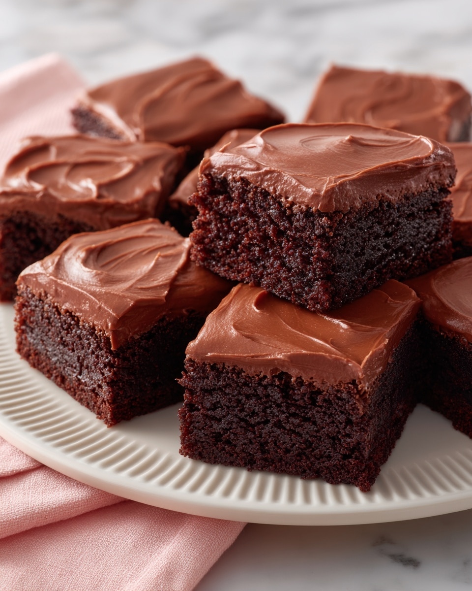 Chocolate Frosted Brownies Recipe