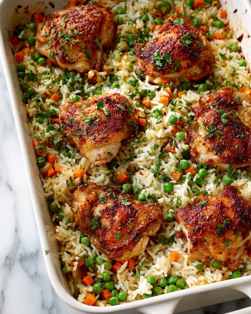 No-Peek Chicken Casserole with Creamy Rice and Vegetables Recipe