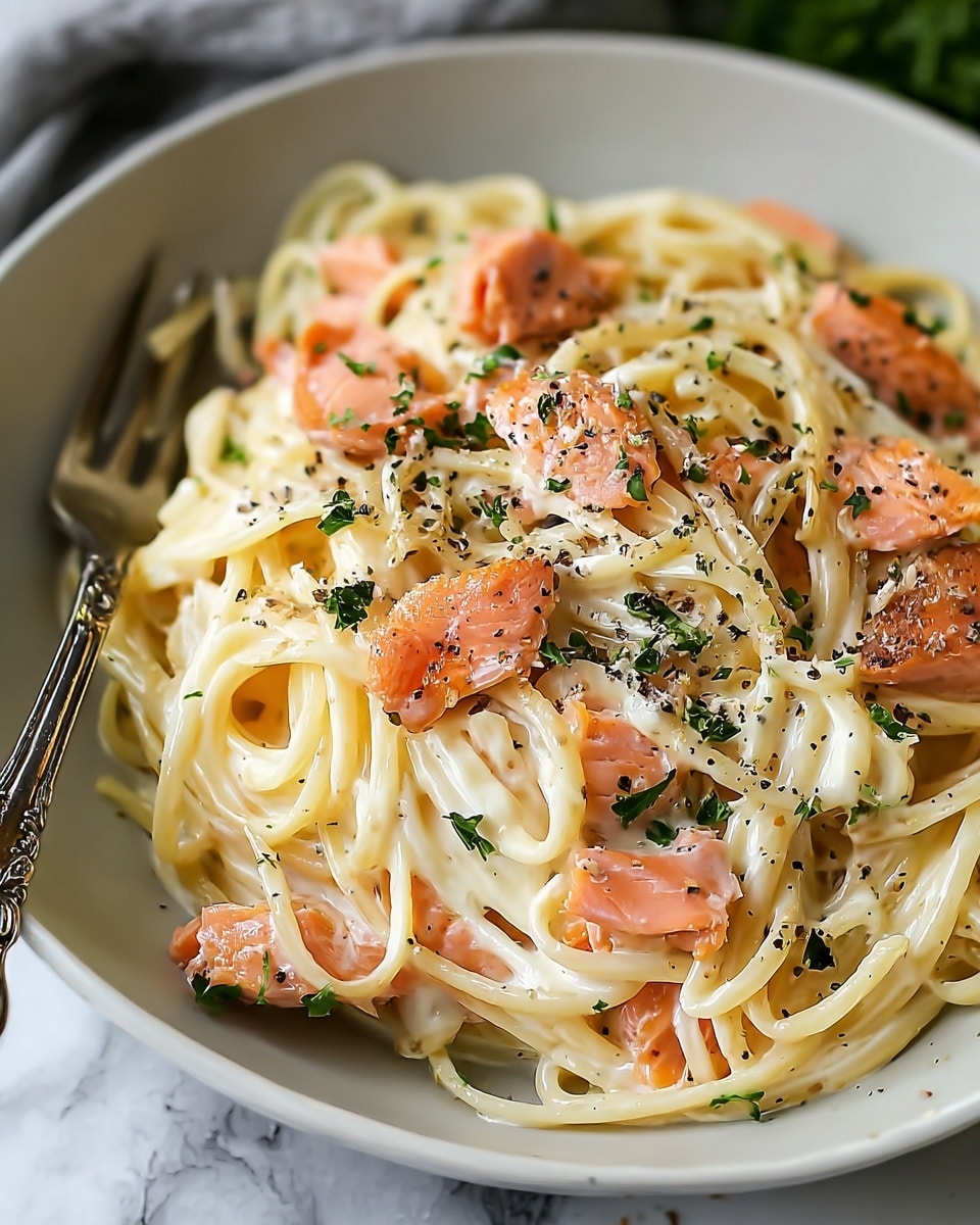 Smoked Salmon Carbonara Recipe - Recipe Image
