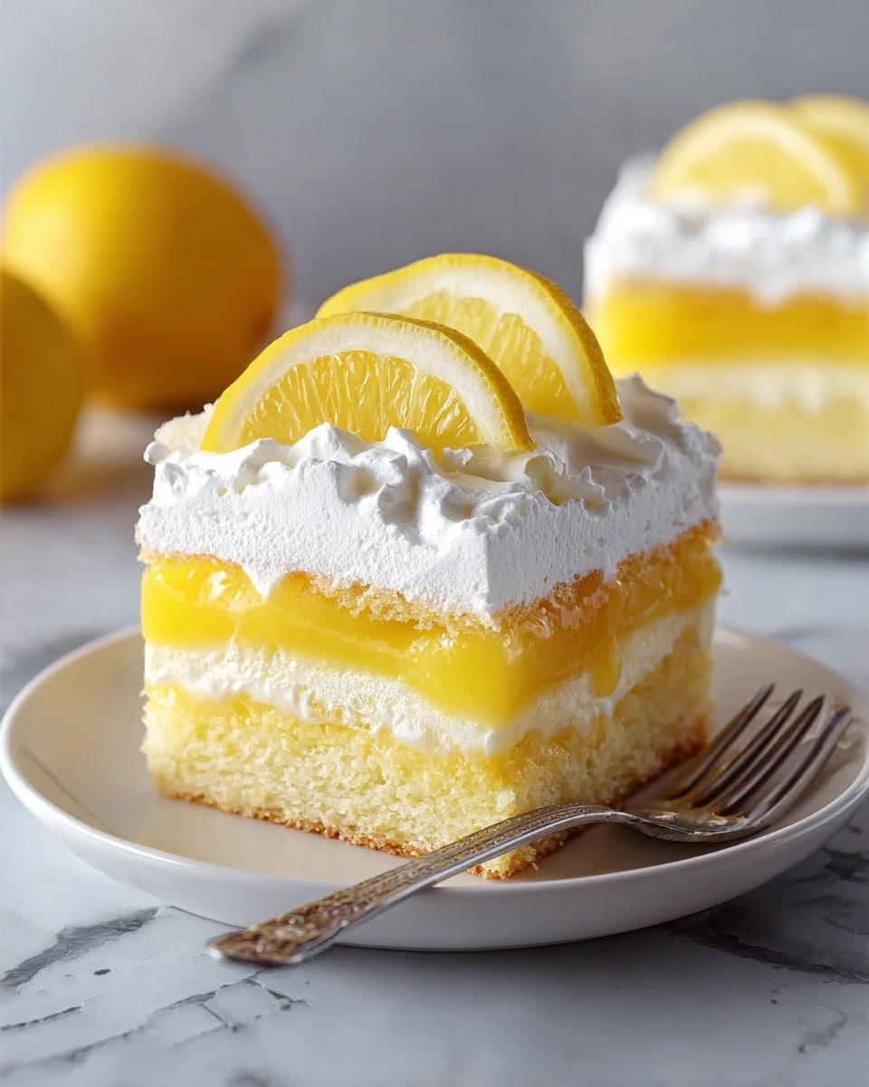 Lemon Lush Cake Recipe - Recipe Image