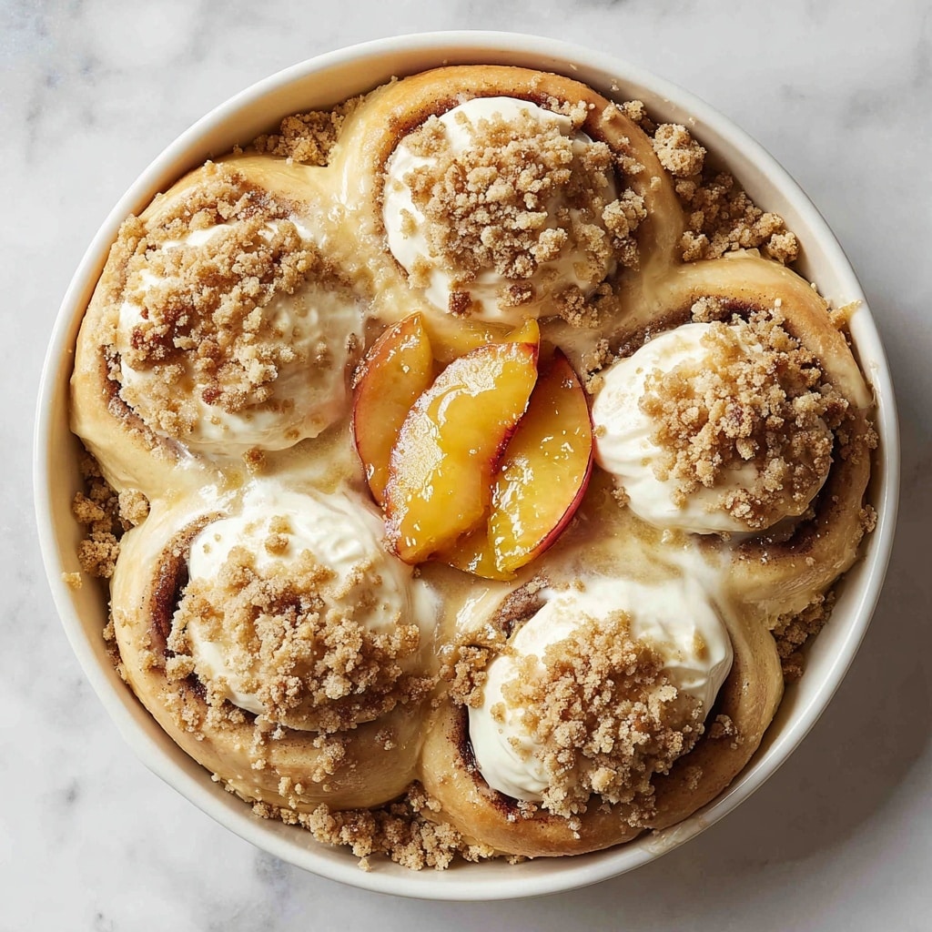 Peach Cobbler Cinnamon Rolls: A Delicious Twist on a Classic Recipe