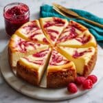 Raspberry Cheesecake with Raspberry Sauce Recipe