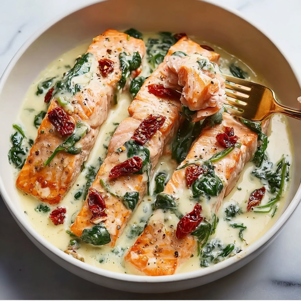 Creamy Tuscan Salmon Recipe - Recipe Image