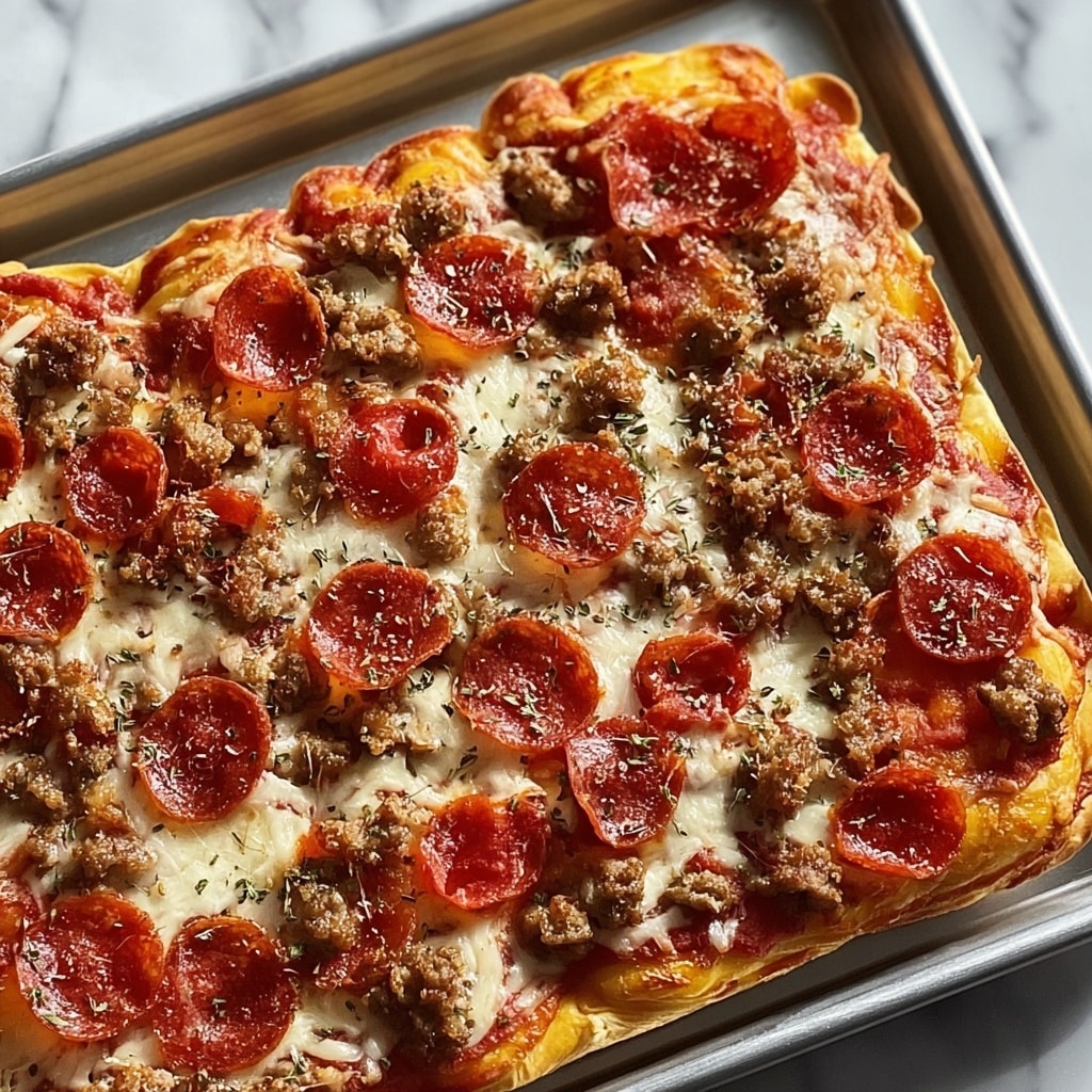 Meat Lovers Pizza Casserole Recipe - Recipe Image
