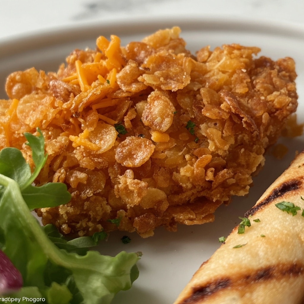 Crispy Cheddar Chicken Bake Recipe - Recipe Image