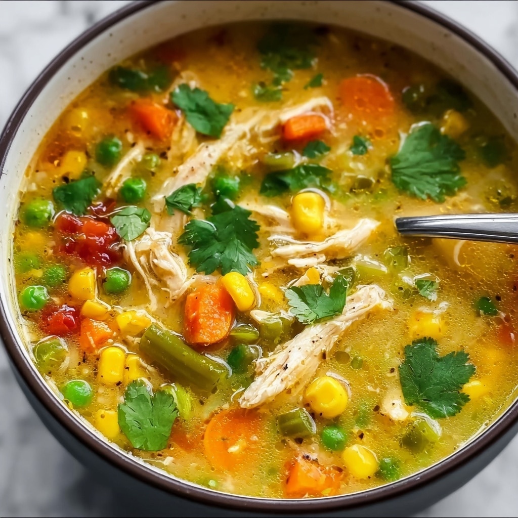 Green Chicken Enchilada Soup Recipe - Recipe Image