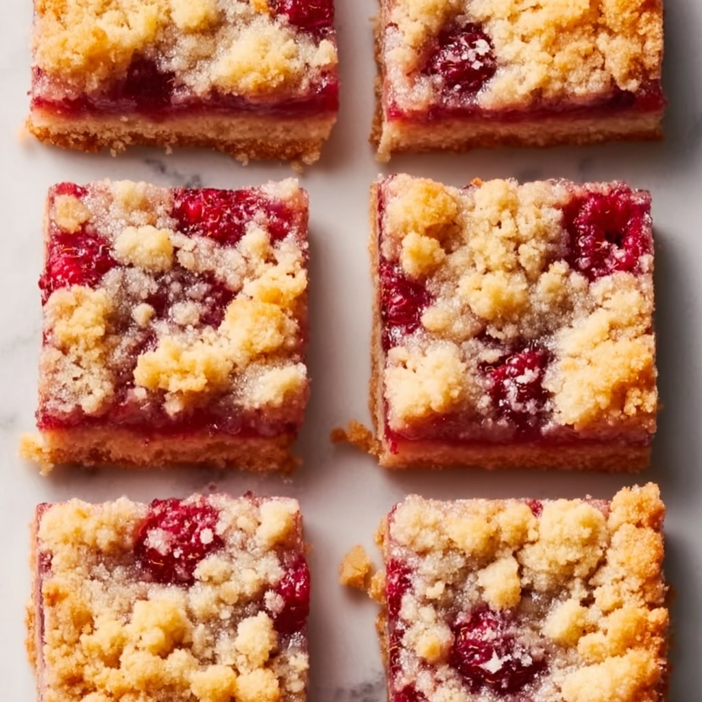 Raspberry Streusel Shortbread Bars Recipe