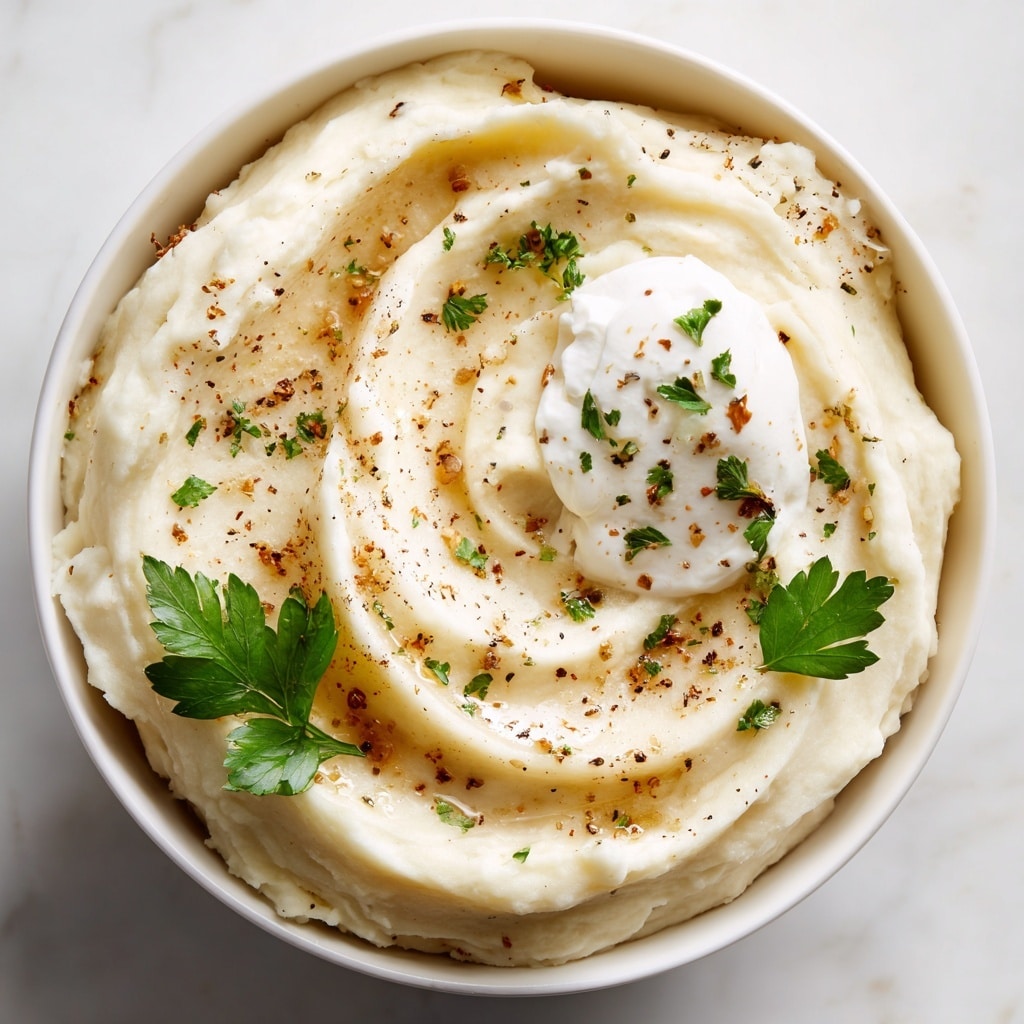 Mashed Cauliflower with Sour Cream (Low-Carb) Recipe - Recipe Image