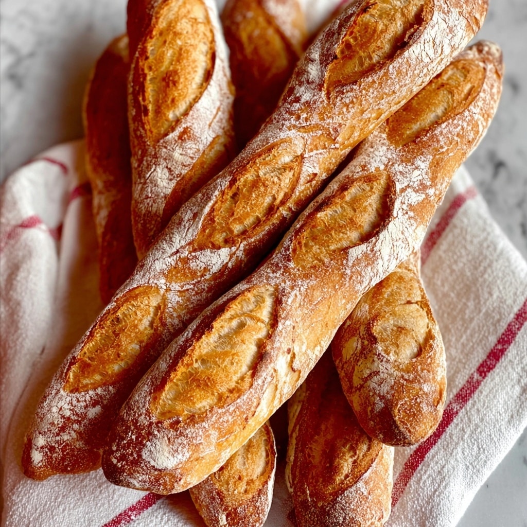 Classic Crusty French Baguettes Recipe - Recipe Image
