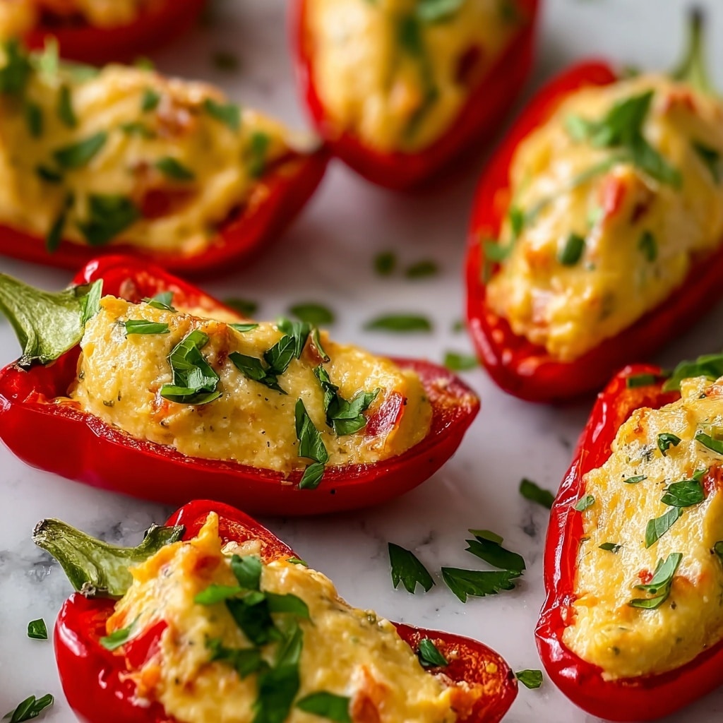 Pimento Cheese Stuffed Mini Peppers Recipe - Recipe Image