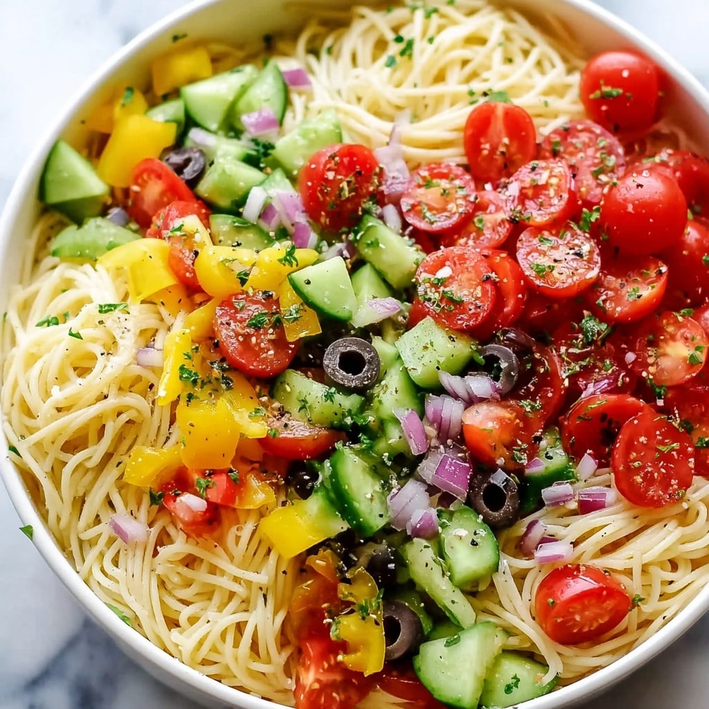 California Spaghetti Salad Recipe - Recipe Image