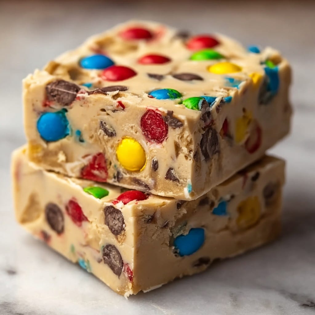 M&M Cookie Dough Fudge Recipe - Recipe Image