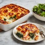 Salmon Lasagne with Spinach Recipe