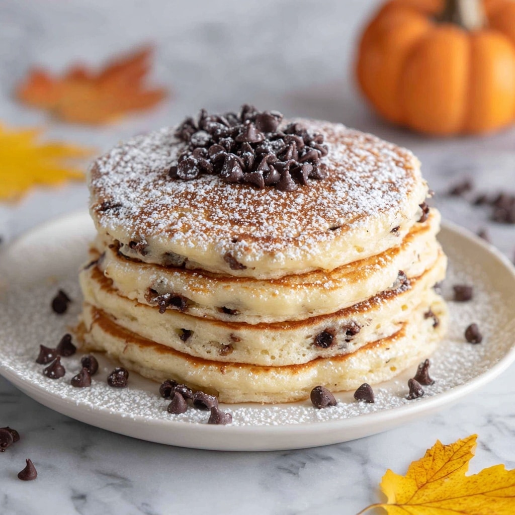 Fluffy Pumpkin Chocolate Chip Pancakes Recipe - Recipe Image