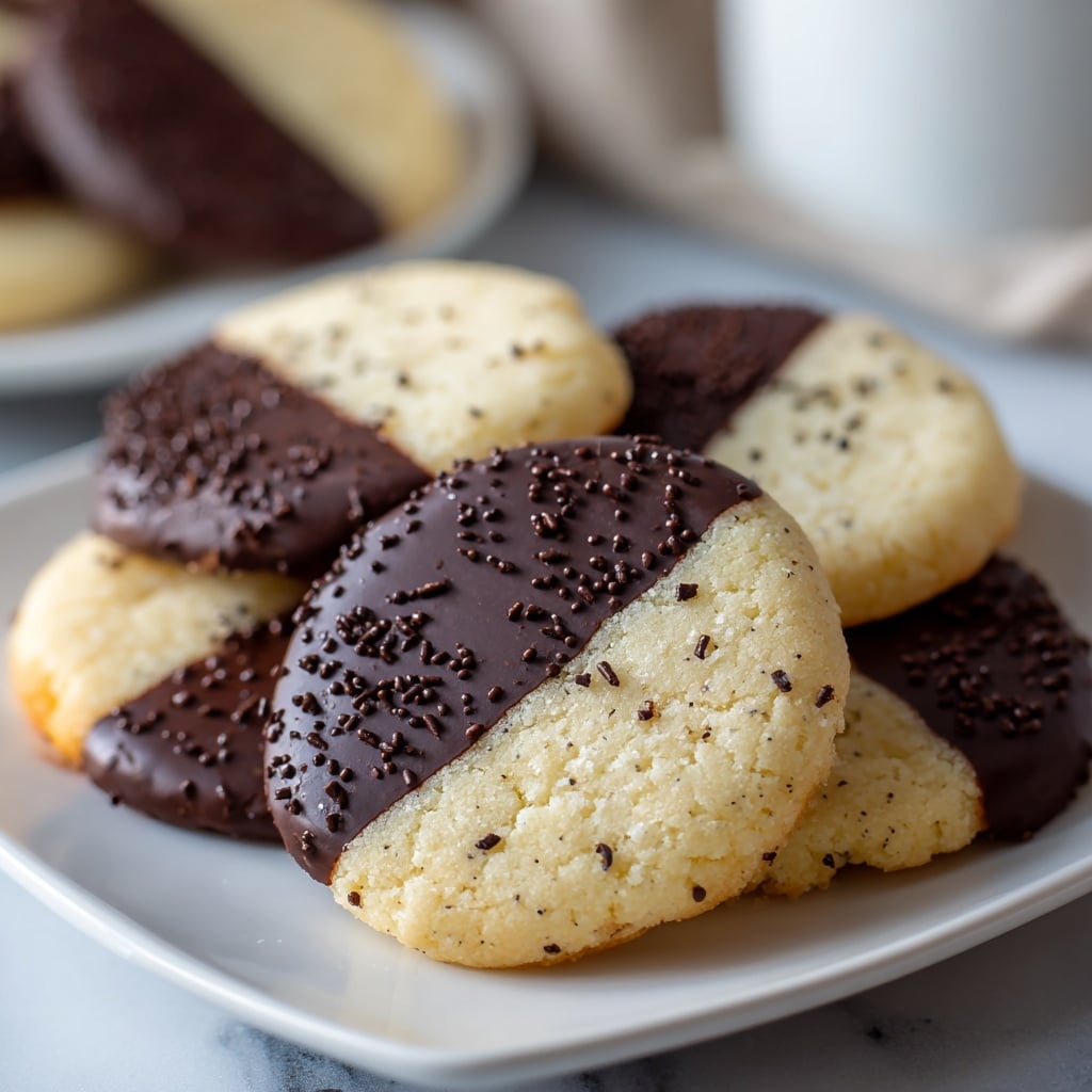 Chocolate Orange Shortbread Cookies Recipe - Recipe Image