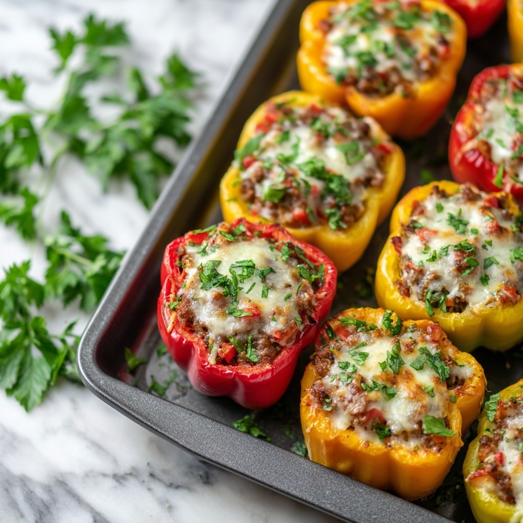 Stuffed Bell Peppers with Ground Turkey and Brown Rice Recipe - Recipe Image