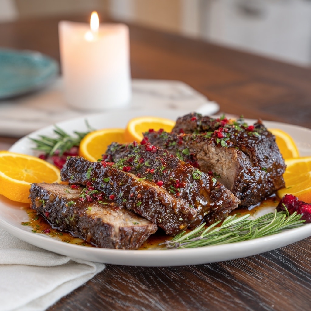 Cranberry Orange Glazed Turkey Breast Recipe - Recipe Image