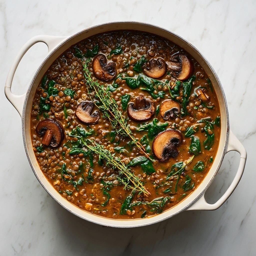 Vegan Lentil Mushroom Stew Recipe - Recipe Image