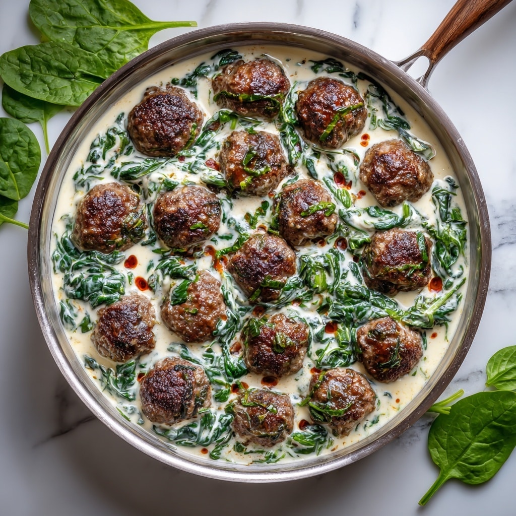 Baked Chicken Ricotta Meatballs with Spinach Recipe - Recipe Image