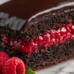 Raspberry Chocolate Poke Cake Recipe