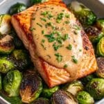 Teriyaki Salmon Bowls with Crispy Brussels Sprouts Recipe