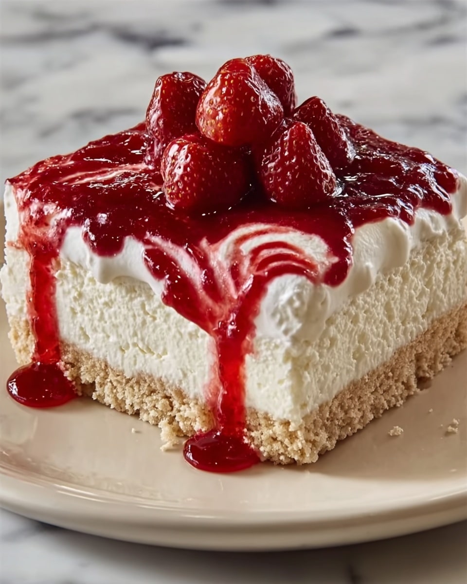 Strawberry Swirl Cheesecake Recipe - Recipe Image