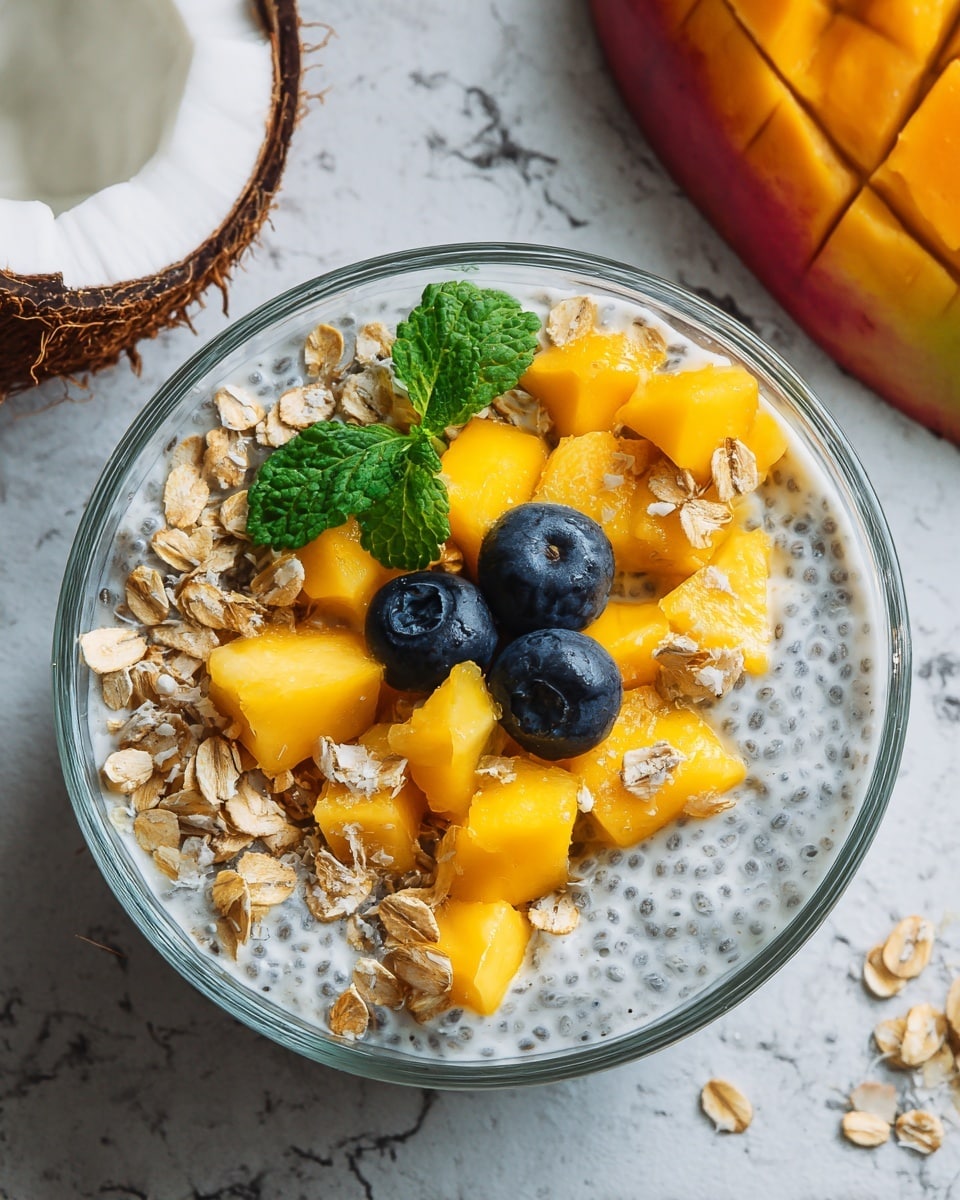Coconut Chia Seed Pudding with Tropical Fruit Recipe 6 Coconut Chia Seed Pudding with Tropical Fruit Recipe - Recipe Image