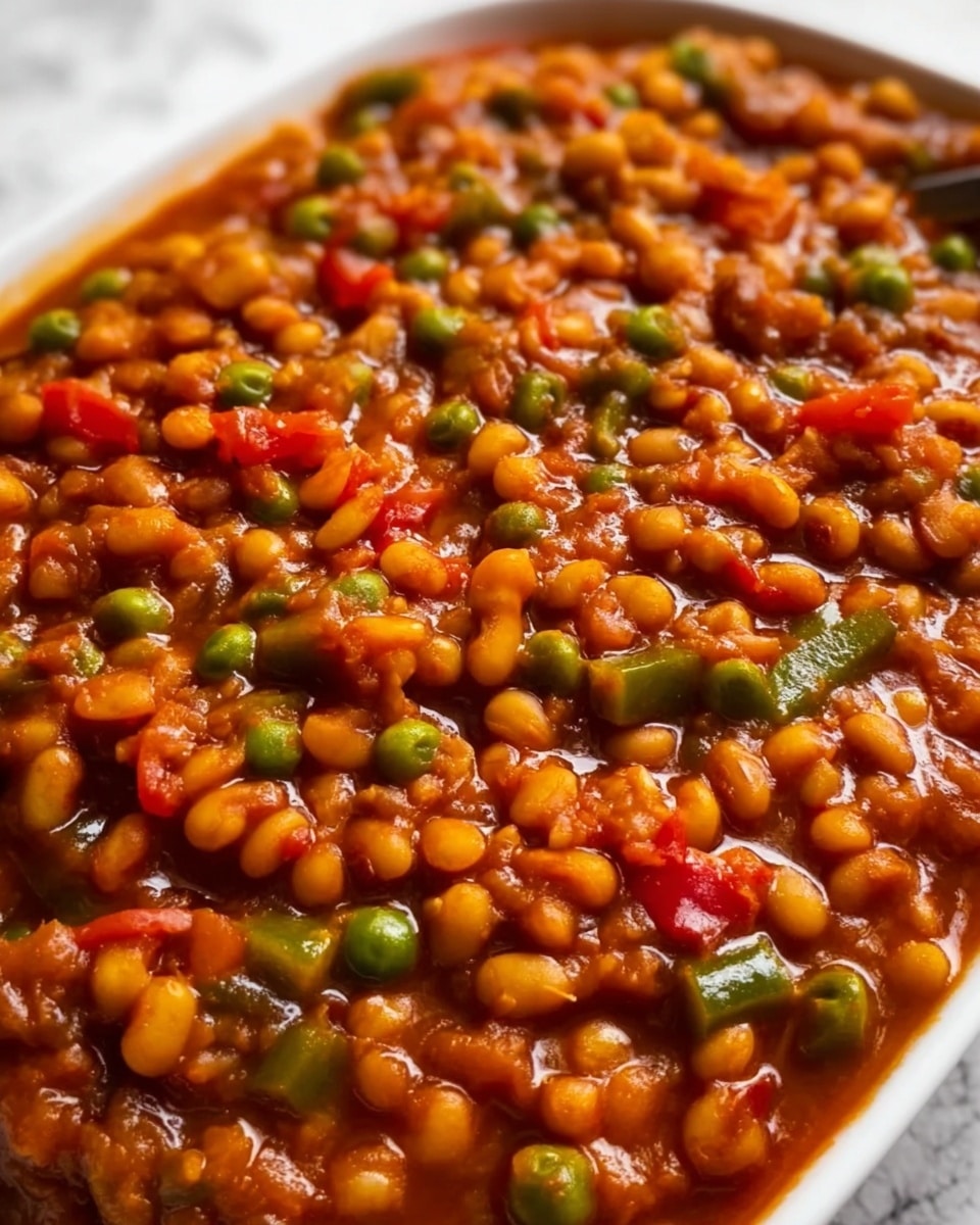 Spicy South African Chakalaka with Baked Beans Recipe - Recipe Image