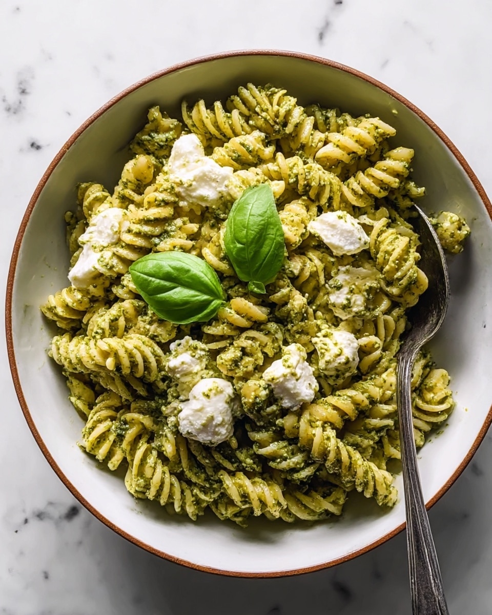 One Pot Melty Burrata Lemon Pesto Pasta: An Incredible Ultimate Recipe - Recipe Image