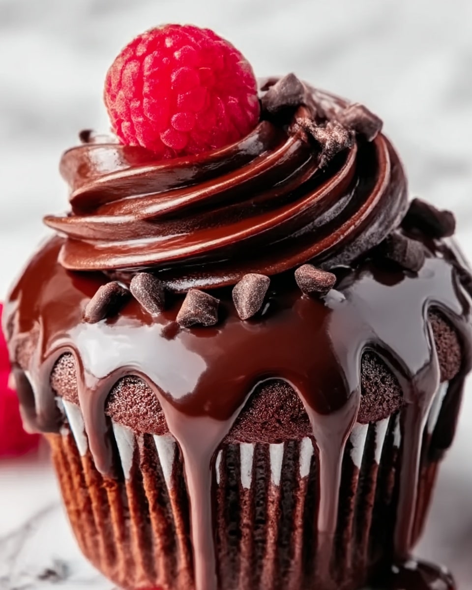 Irresistible Raspberry Chocolate Cupcakes Recipe - Recipe Image