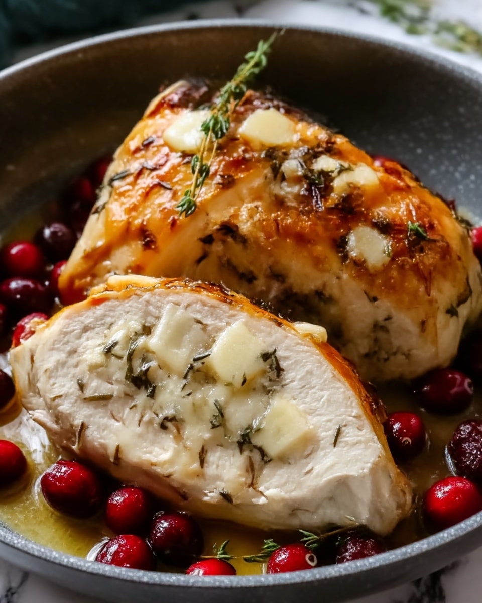 Impressive Cranberry Brie Stuffed Chicken Recipe - Recipe Image