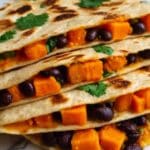 Roasted Sweet Potato and Black Bean Quesadillas Recipe