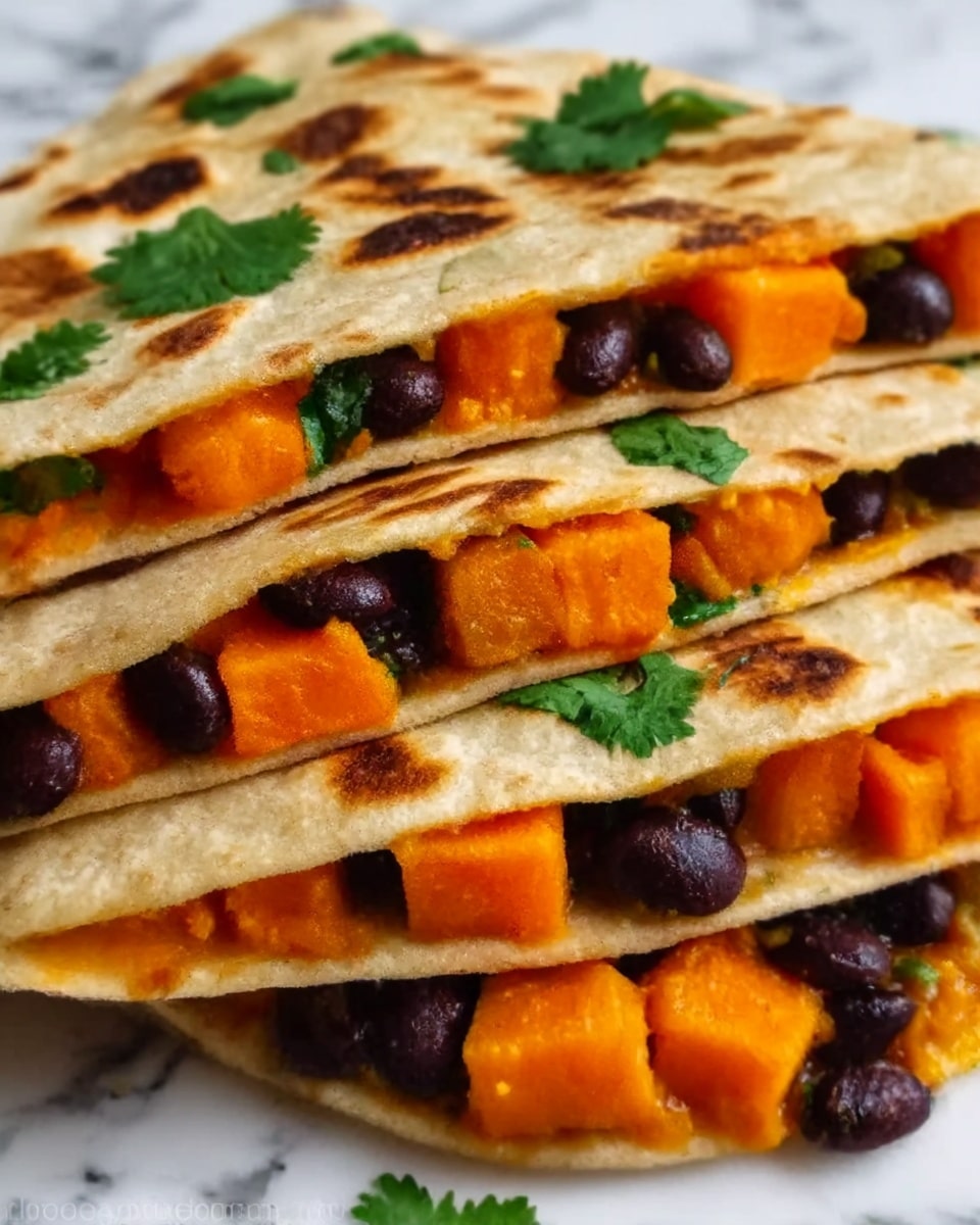 Roasted Sweet Potato and Black Bean Quesadillas Recipe - Recipe Image