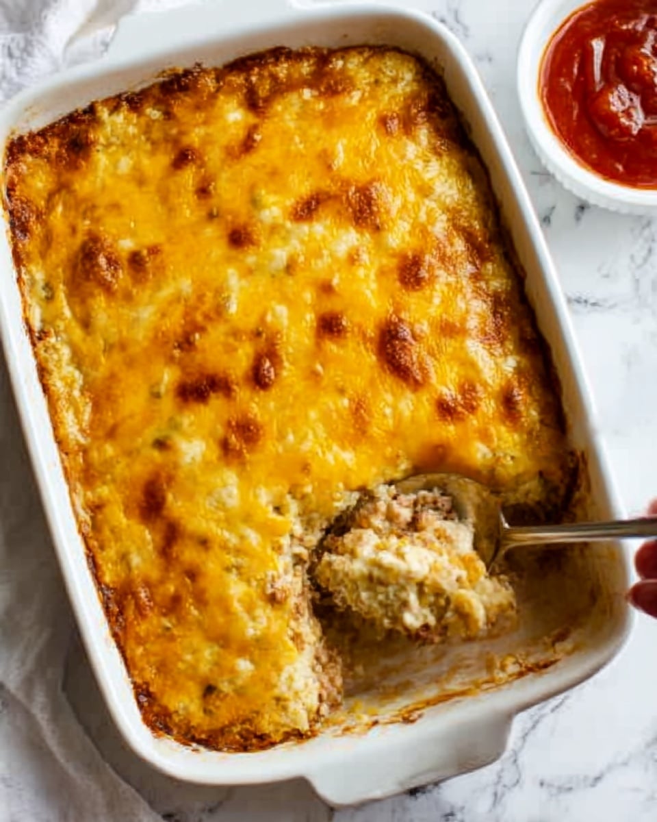 BBQ Chicken Cauliflower Rice Casserole Recipe - Recipe Image