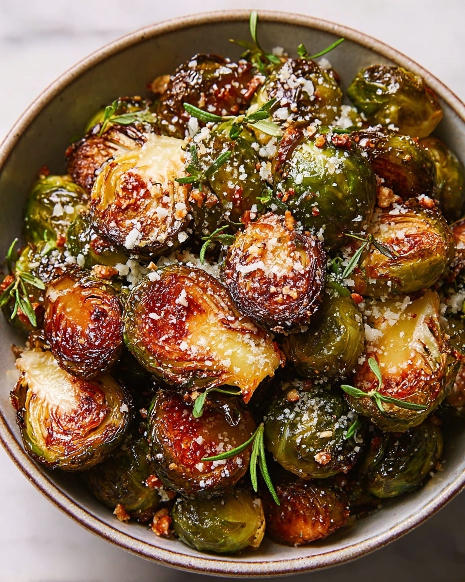 Garlic Parmesan Brussels Sprouts Recipe - Recipe Image