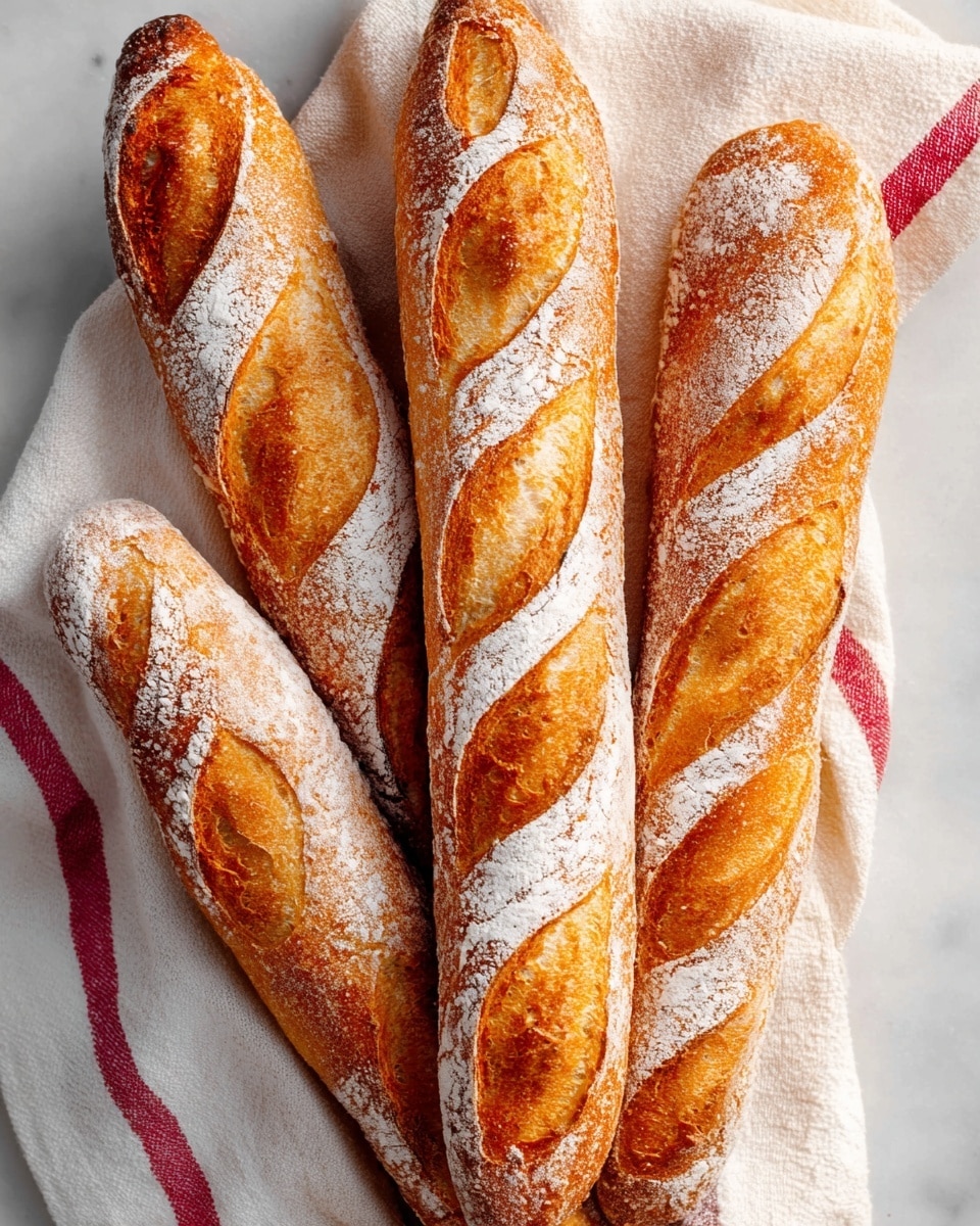 Classic Crusty French Baguettes Recipe