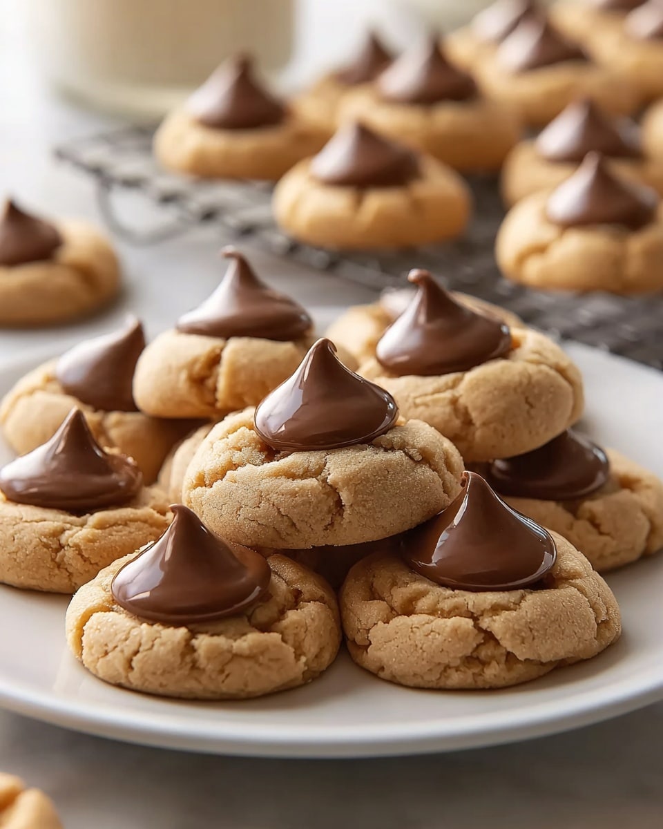 Homemade Peanut Butter Kiss Cookies Recipe - Recipe Image