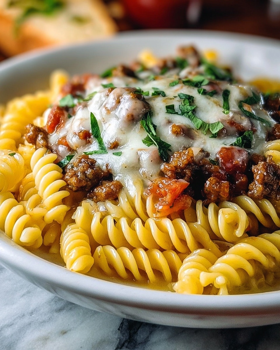 Cheeseburger Alfredo Pasta: A Delicious Twist on Comfort Food Recipe - Recipe Image