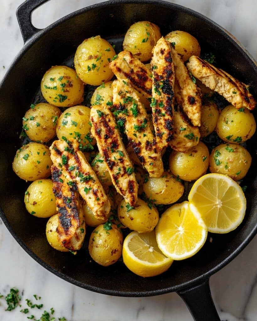Chicken and Potato Skillet with Honey Soy Marinade Recipe
