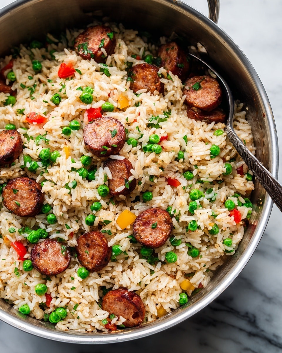 Smoked Sausage and Rice Recipe - Recipe Image