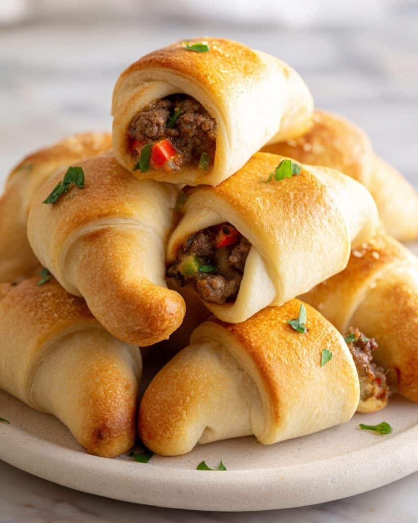 Rotel Sausage and Cream Cheese Crescents Recipe