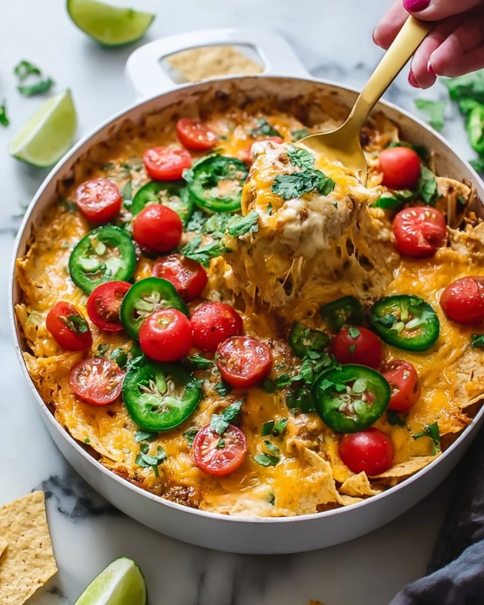 Super Easy Chicken Nacho Casserole Recipe 5 Super Easy Chicken Nacho Casserole Recipe - Recipe Image