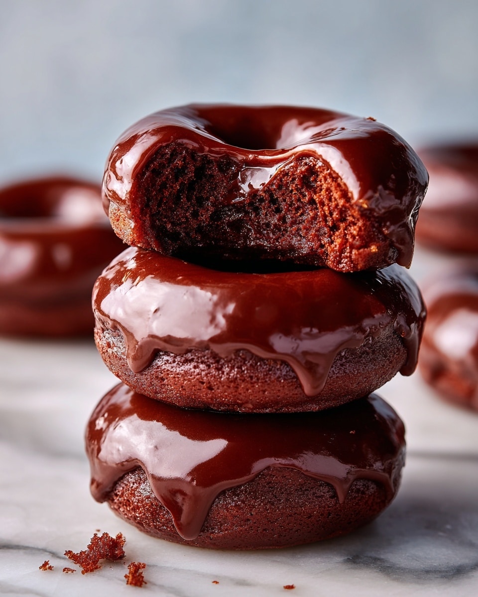 Chocolate Old Fashioned Doughnuts with Mocha Glaze Recipe