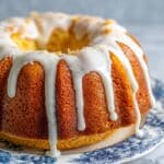 Vanilla Buttermilk Pound Cake with Cream Cheese Glaze Recipe