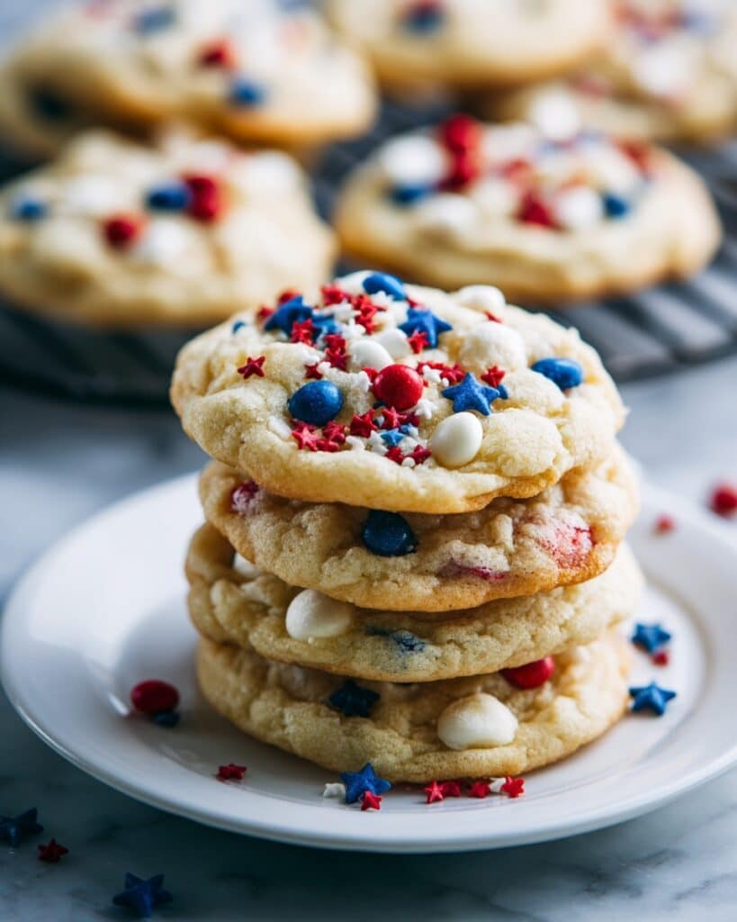 4th of July Marbled Cookies Recipe
