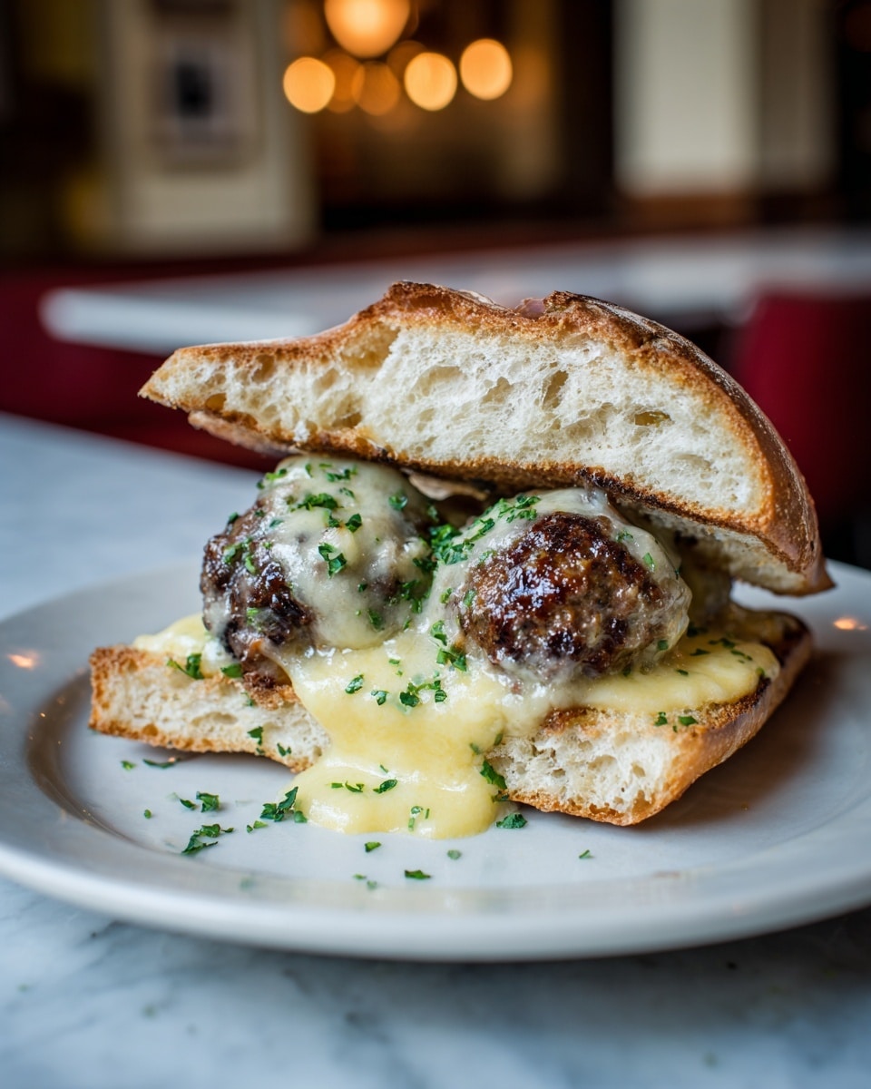 Creamy Meatball Boats Recipe - Recipe Image