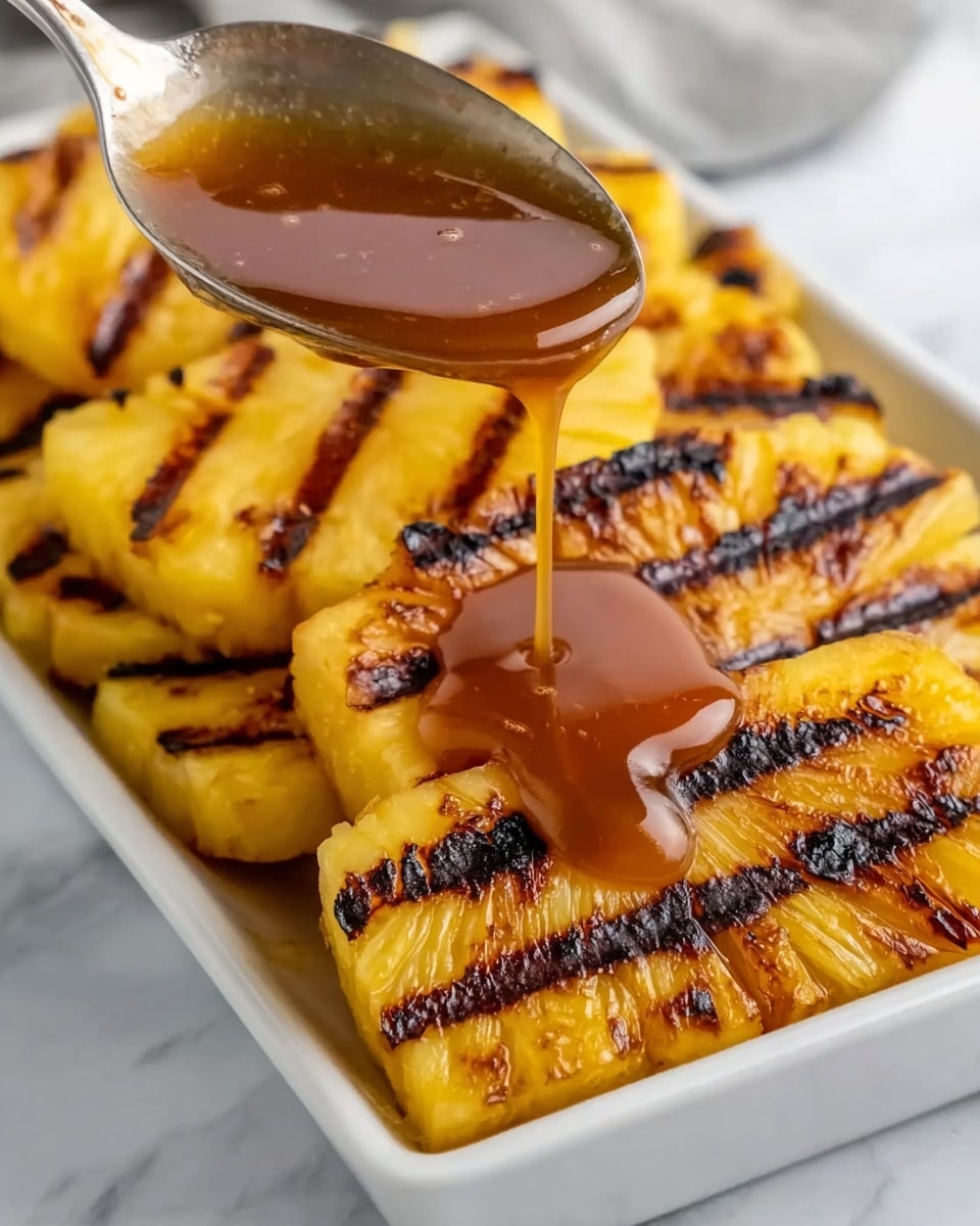 Grilled Pineapple with Cinnamon Honey Recipe - Recipe Image