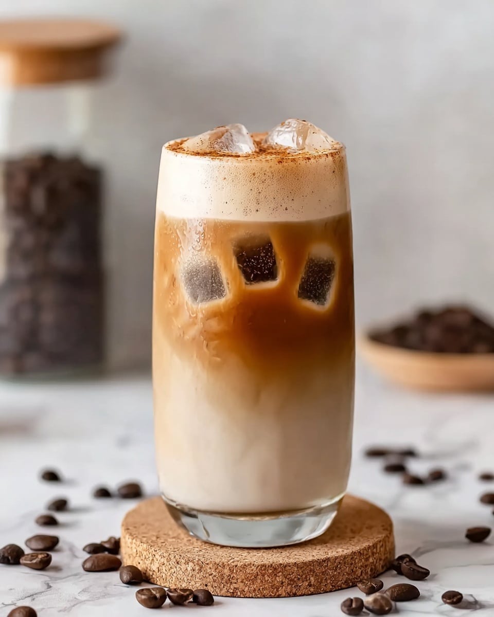 Brown Sugar Iced Latte with Cinnamon and Vanilla Recipe - Recipe Image