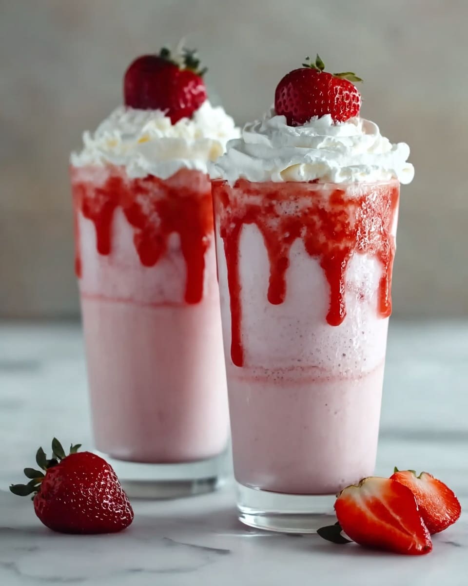 Strawberry Cream Frappuccino Recipe - Recipe Image